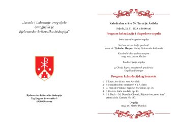 Večeras u katedrali Sv. Terezija Avilske blagoslov novih orgulja