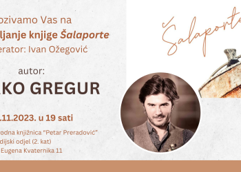 Pisac Marko Gregur prestavlja novu knjigu u Bjelovaru