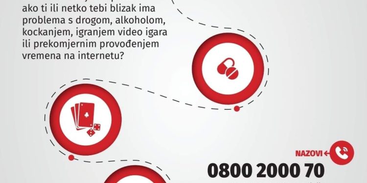 Info linija HZJZ-a u mjesecu ovisnosti