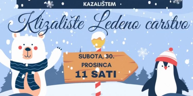 Veseli ispraćaj 2023 godine na bjelovarskom klizalištu