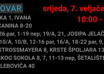 Gdje danas neće biti struje u Bjelovaru