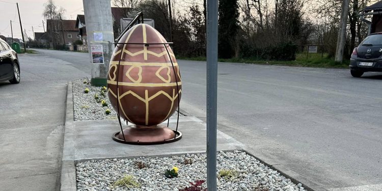 Postavljena Gudovačka pisanica u središtu Gudovca