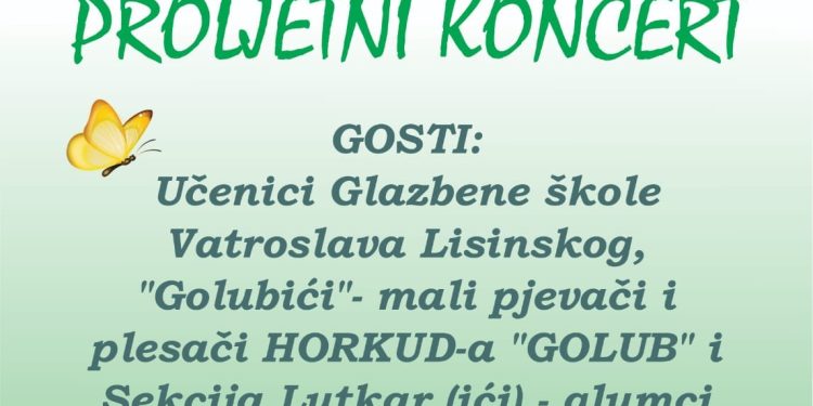Dođite na nedjeljni, proljetni koncert!