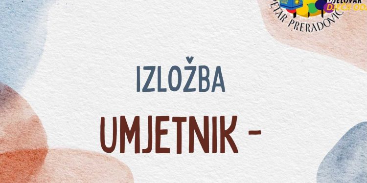 ”Umjetnik to sam ja” na dječjem Odjelu bjelovarske knjižnice