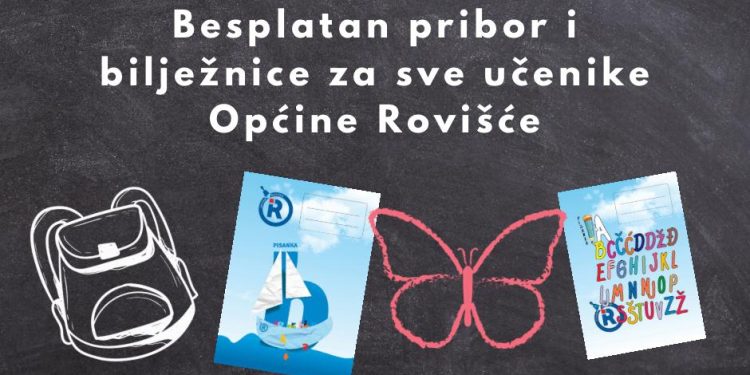Besplatan pribor i bilježnice za sve osnovnoškolce s područja Općine Rovišće