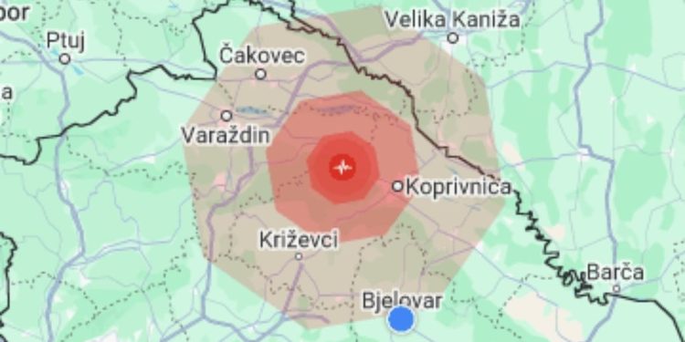 U Bjelovaru se osjetilo podrhtavanje tla