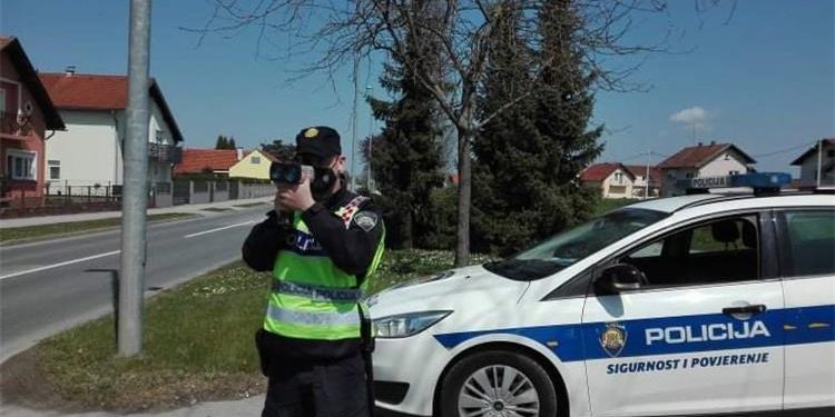 Proteklog vikenda utvrđeno najviše prekršaja prekoračenja dopuštene brzine kretanja