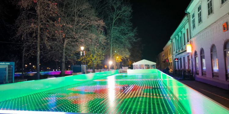 Klizalište u Bjelovaru – svjetlosni spektakl na ledu!