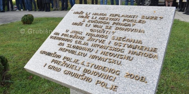 Grubišnopoljci obilježili Dan branitelja