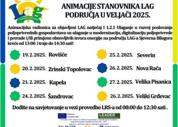 Danas animacijske radionice za poljoprivrednike u Velikom Grđevcu i Novoj Rači
