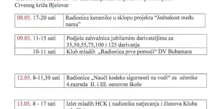 Tjedan Crvenog križa