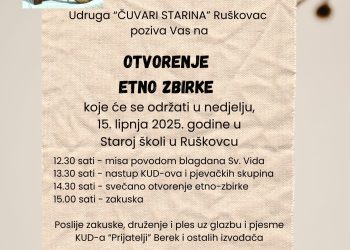 Otvorenje prve etno zbirke u Ruškovcu