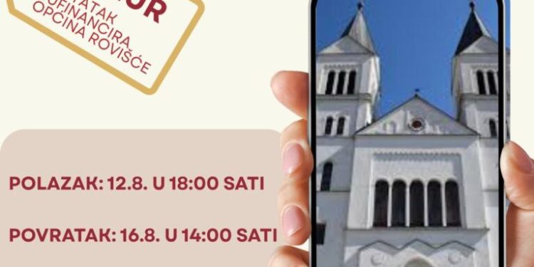 Općina Rovišće organizira hodočašće u Letnicu povodom Velike Gospe