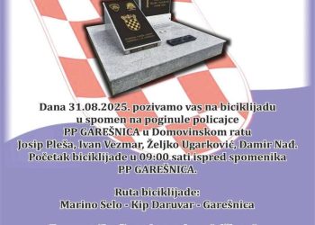 Garešnica: Biciklijada u spomen na poginule policajce – prijave su u tijeku!
