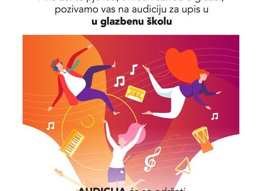 Objavljen jesenski rok audicije za Glazbenu školu Vatroslava Lisinskog