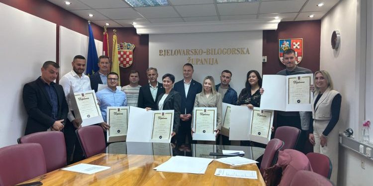 Devet novih majstora u Bjelovarsko-bilogorskoj županiji: “Ovo je prvi korak prema vlastitom obrtu i poduzetništvu”