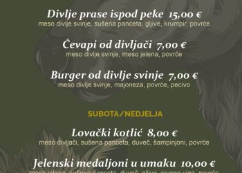 Još stignete na Dane divljači u Babincu – gurmanski raj usred Bilogore!