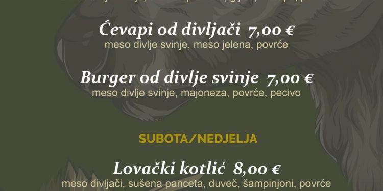 Još stignete na Dane divljači u Babincu – gurmanski raj usred Bilogore!