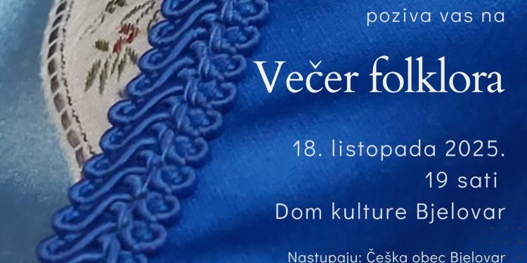 KULTURNI VIKEND U BJELOVARU: OD KNJIŽEVNIH PREDSTAVLJANJA DO VEČERI FOLKLORA