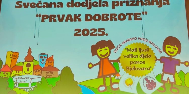 Bjelovar nagradio „male ljude velikih djela“: Održana svečana dodjela priznanja Prvak dobrote 2025.