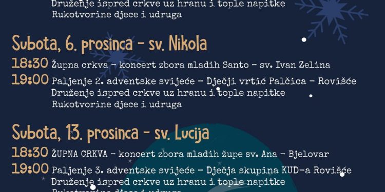 Rovišće ulazi u adventsko razdoblje – pridružite se blagdanskoj čaroliji