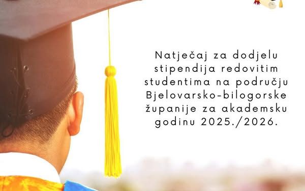 Županija objavila natječaj za stipendiranje studenata