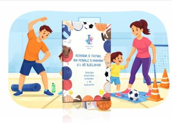 Subota rezervirana za obitelj i sport: „Aerobik s tatom, na penale s mamom“ ponovno u I. osnovnoj školi Bjelovar