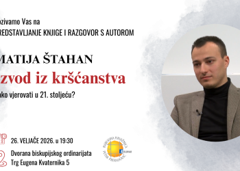 U Bjelovaru predstavljanje knjige „Izvod iz kršćanstva“ Matije Štahana