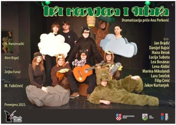 Bjelovarsko kazalište u nedjelju donosi veselu dječju predstavu “Tri medvjeda i gitara”