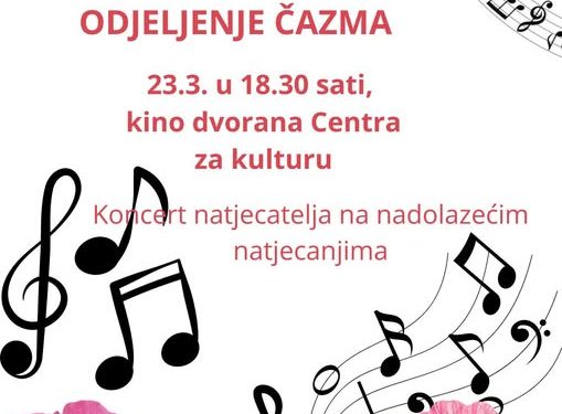 Čazma u ponedjeljak domaćin koncertu mladih glazbenih talenata