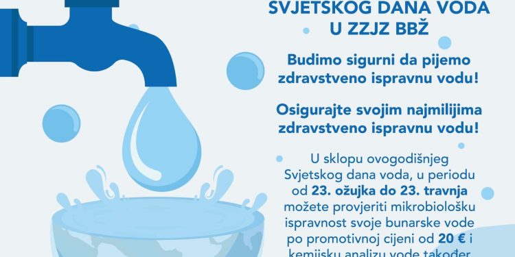 Provjerite što pijete u Zavodu za javno zdravstvo BBŽ – analiza bunarske vode po promotivnim cijenama