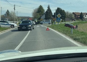 Prometna nesreća na Đurđevačkoj cesti kod skretanja za Letičane, promet otežan