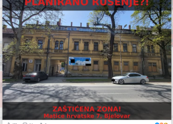 Javnost zabrinuta zbog mogućeg zahvata na povijesnoj zgradi