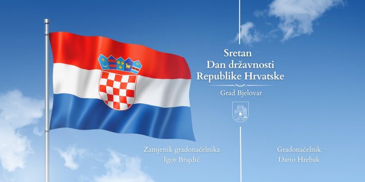 Grad Bjelovar čestita Dan državnosti Republike Hrvatske