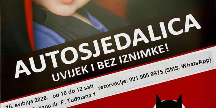 Besplatan pregled autosjedalica u Bjelovaru: Policija i Roda pozivaju roditelje na preventivnu akciju