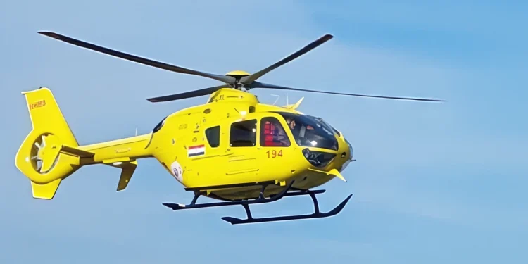 Pacijent iz Čazme zbog bolova u prsima hitno helikopterom prevezen u Zagreb