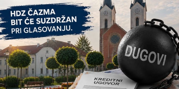 HDZ Čazma bit će suzdržan pri glasovanju o dugoročnom zaduženju Grada