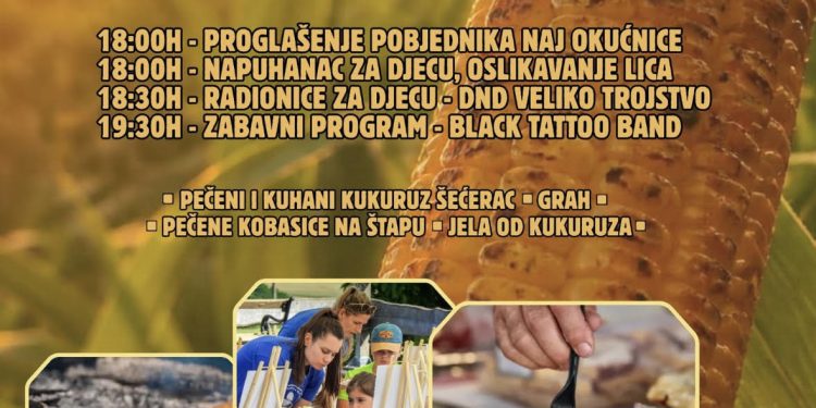 Miris pečenog kukuruza, glazba i zalazak sunca: Veliko Trojstvo sprema treći Pečenjak fest