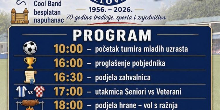 NK Sloga Žir slavi 70 godina postojanja uz blagdan Svete Ane – cjelodnevni program za sve generacije