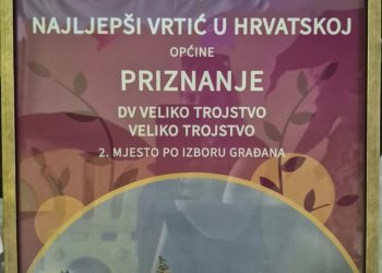 Dječji vrtić Veliko Trojstvo osvojio drugo mjesto u izboru za Najljepši vrtić Hrvatske