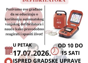 U Grubišnom Polju organizira se edukacija o korištenju automatskog vanjskog defibrilatora