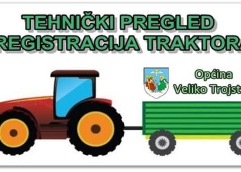Tehnički pregled traktora 8. rujna u Velikom Trojstvu