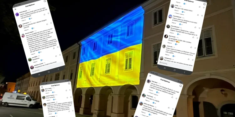 Gradska uprava u bojama Ukrajine izazvala buru reakcija Bjelovarčana: „Gasite to“