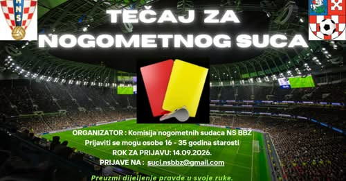 Postani nogometni sudac: Županijska sudačka organizacija traži nove mlade snage
