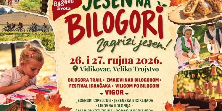 „Zagrizi jesen“: Bilogora sprema vikend pun sporta, glazbe, domaće hrane i zabave