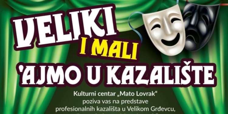 Veliki Grđevac dobiva svoju kazališnu sezonu: Čak osam predstava, a ulaz je potpuno besplatan!