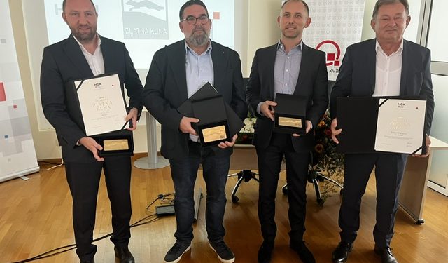 Zlatne kune otišle u Bjelovar i Garešnicu, tri tvrtke nagrađene za poslovne rezultate