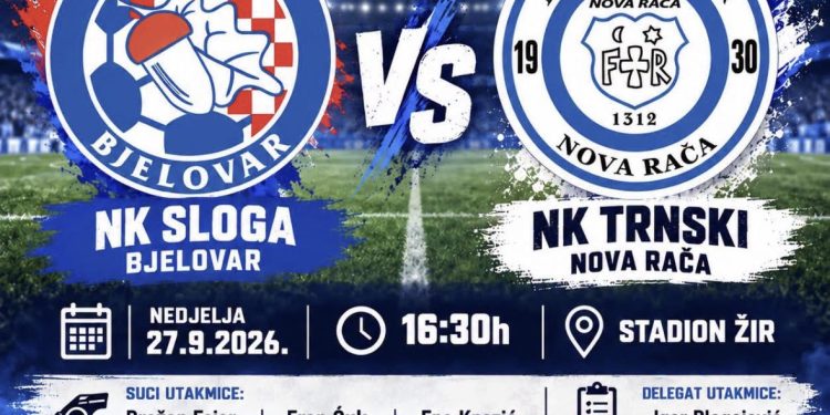 ⚽ Sloga Bjelovar i Trnski Nova Rača danas na Žiru: Evo kada počinje veliki dvoboj 6. kola!