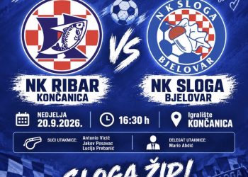 NK Ribar Končanica dočekuje NK Slogu Bjelovar u 5. kolu 1. ŽNL NSBBŽ