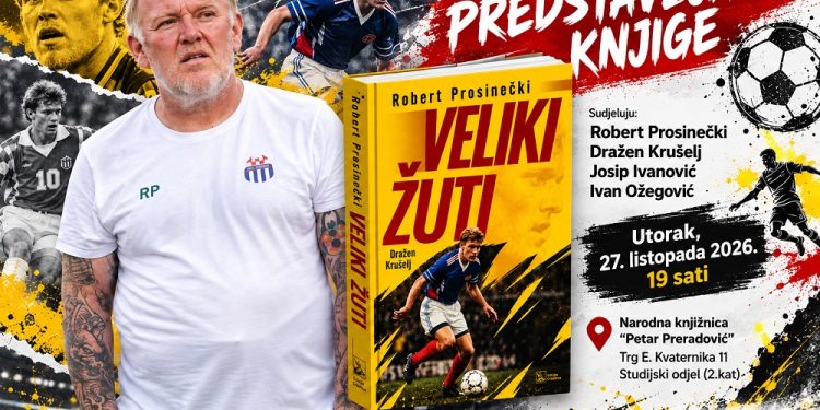 Legendarni Veliki Žuti stiže u Bjelovar! Robert Prosinečki otkrit će priče iz bogate nogometne karijere